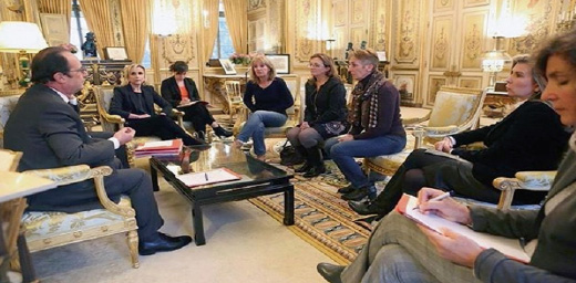 Le président de la république a reçu les filles et les avocates de Jacqueline Sauvage.